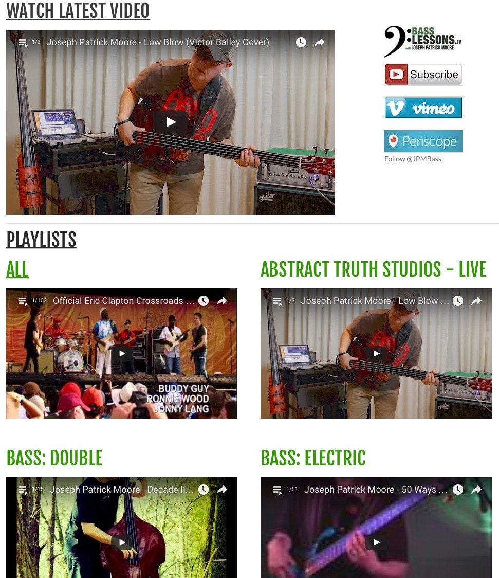BassLessons.tv Free Music Lessons